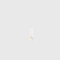oran pendant glass, cylinder, white