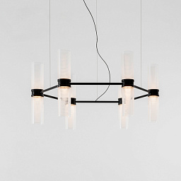 Zephyr SP LED Artemide Zephyr подвесная люстра с шестью цилиндрическими абажурами из стекла