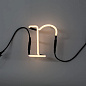 Комплект неоновых букв Seletti Neon Art K M R S T с трансформатором 01424 — фото 3