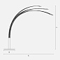 Arbor Icone Арочный светильник Bow, Round белый i-c-0605 — фото 3