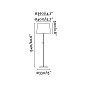 64312-08 CONGA WHITE FLOOR LAMP BEIGE LAMPSHADE ø400*300*ø3 торшер Faro barcelona — фото 2