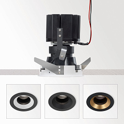 iMAX II ROUND ADJUSTABLE MP 92718 B Delta Light IMAX встраиваемый потолочный регулируемый светильник с металлическим корпусом