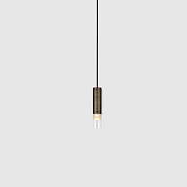 oran pendant glass, cylinder, gun black