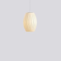 Подвесной светильник HAY Nelson Cigar Crisscross Bubble S, молочно-белый
