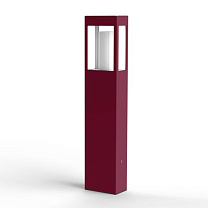Brick² N° 3; Clear glass E27 23W; Wine red