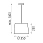 ACB Iluminacion Inari 3434/35 Подвесной светильник Белый, LED E27 1x15W