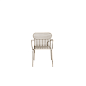 M0740321 WEEK-END Petite Friture Обеденный стул с подлокотниками садовый металлический песочный — фото 1