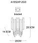A1052AP-2GO Arte Lamp Nicoletta настенный светильник E14 2х40W — фото 5