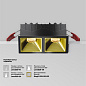 DL043-02-10W3K-SQ-B-1 Maytoni Alfa LED Встраиваемый светильник 20W 1880лм Черный — фото 1