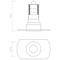 1248025 Trimless Mini Astro lighting мини встраиваемый светильник матовый белый — фото 3