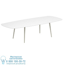 STYLETTO STANDARD ОБЕДЕННЫЙ СТОЛ 300X120CM АЛЮМИНИЕВЫЕ НОЖКИ ГРИБ КЕРАМИЧЕСКАЯ ВЕРХНЯЯ ВЕРХНЯЯ СВЕРХ Royal Botania