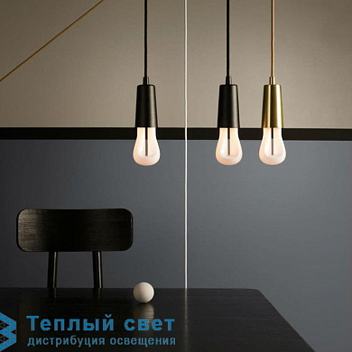 LED 002 подвесной светильник Plumen 1003041601_Plumen Drop Cap Brass + Plumen 002 LED E27