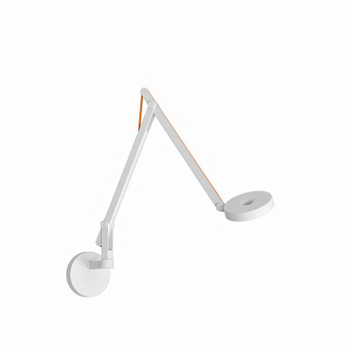 Rotaliana String W2 Mini DWT настенный светильник с регулируемым кронштейном оранжевый; матовый белый 1SRW2MW163ZL0