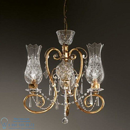 6468/3 MM lampadari Anfora люстра с тремя рожками и прозрачными стеклянными плафонами