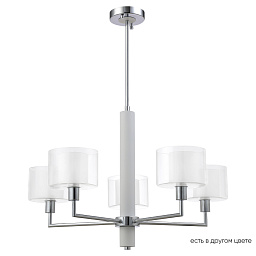 MAESTRO SP-PL5 CHROME Crystal Lux MAESTRO люстра с пятью рожками и матовыми плафонами в хромовом исполнении