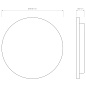 1333011 Eclipse Round 300 LED Astro lighting настенный светильник матовый бетон — фото 6