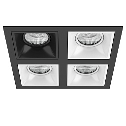 D54707060606 Lightstar Domino точечный светильник, 50Вт, белый;черный