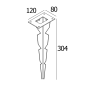 PIN 19 Delta Light колышек — фото 1