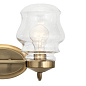 Janiel 15" 2 Light Vanity Light with Clear Glass Classic Bronze настенный светильник 55038CLZ Kichler — фото 1