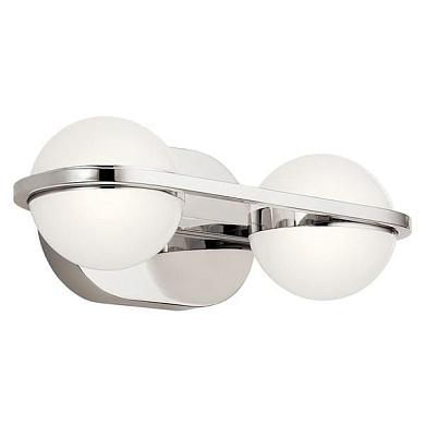 Brettin LED 3000K 14" Vanity Light Polished Nickel настенный светильник 85091PN Kichler