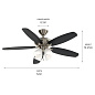 52" Renew Premier Fan Brushed Stainless Steel люстра-вентилятор 330162BSS Kichler — фото 5