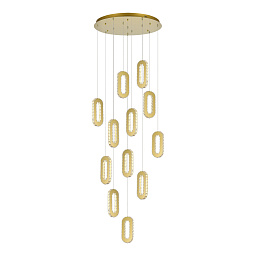 SL6506.203.12 ST-Luce Lungo подвесной светильник каскадной формы с подвесными кольцами