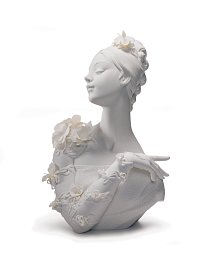 Фарфоровый бюст дамы в цветах и кружеве My Fair Lady Lladro 01018024