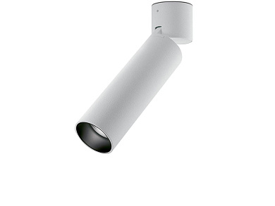 потолочный направленный спот с белым корпусом