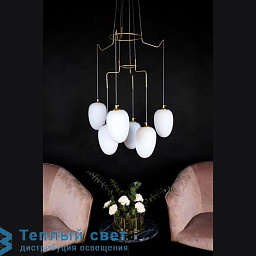 673065 Globen Lighting Divine подвесной светильник с несколькими шарами на латунной арматуре