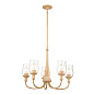 Melis 5 Light Chandelier Warm Maple люстра 52468WMP Kichler — фото 9