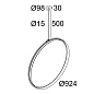 SUPERLOOP VR 120 SBL 930 B черный Delta Light подвесной светильник — фото 17