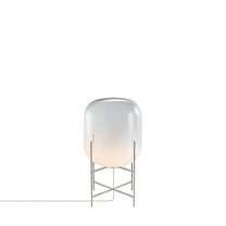 Oda Medium, стекло moonlight white (молочно-белое с прозрачным верхом), основание из оцинкованной стали