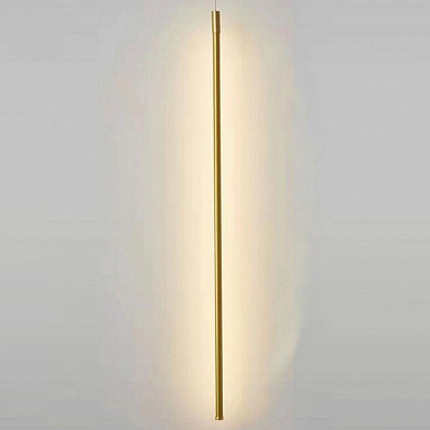 подвесной светильник вытянутый вертикальный золотой