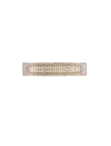 Platinum Gold Stainless Steel, Aluminium & Acrylic LED 10Watt 220-240Volt 600 Lm IP20 3000K L:37 W:8 H:7.5 cm