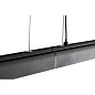 61101 Faro VICO 60 Black pendant lamp with surface canopy потолочный светильник матовый черный