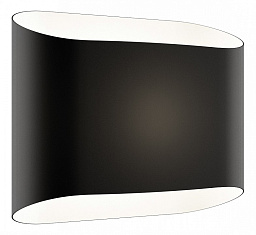 808627 Lightstar Muro накладной настенный светильник черного цвета с изогнутым плафоном