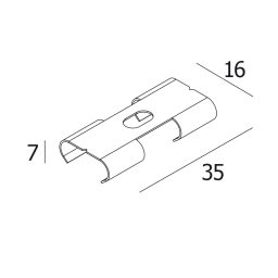 FTL35 - FIXATION SET / CORNER 180° Delta Light PR FEMTOLINE
