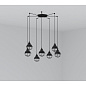 62802-7L CLAIRE BLACK PENDANT LAMP E27 15W 7L подвесной светильник Faro barcelona