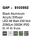 8100982 GAP Novaluce светильник LED 38Вт 230В 2090Lm 3000K IP20