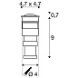 228342 SLV POWER TRAIL-LITE® 3000K square IP67 60° уличный светильник — фото 3