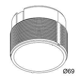 MOUNTING KIT R60 TRIMLESS WSC Delta Light OPTIONS монтажный комплект