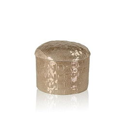 0003618-529 Villari Cocco шкатулка из керамики с матовым покрытием бежевого оттенка