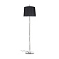 24037-09 MONTREAL CHROME FLOOR LAMP BLACK LAMPSHADE торшер Faro barcelona — фото 2