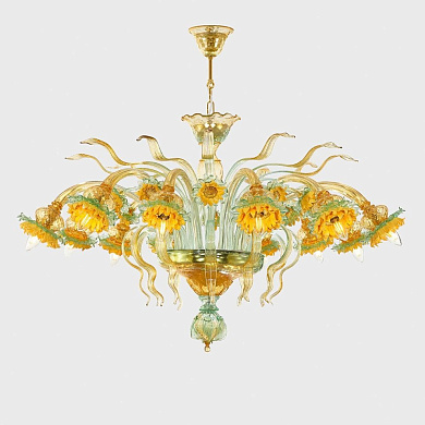 Потолочный светильник Sogni Di Cristallo Ceiling Lamp Van Gogh Sunflowers Deluxe