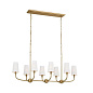Adeena 47.25" 8 Light Linear Chandelier Brushed Natural Brass люстра 52510BNB Kichler — фото 7