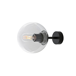 MLWL419 Mullan Lighting Venice одноламповый настенный светильник с прозрачным стеклянным шаровым плафоном