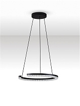 Triac Dimmable Sandy Black Aluminium & Prismatic Lens LED 21Watt 220-240Volt 1365Lm IP20 3000K D:46 H:200 cm