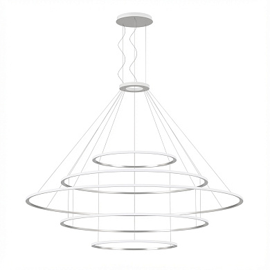 CF4E-00V9AZRU14 подвесной светильник Leds C4 Circular Outward 5 Rings (ø1200 ø2000 ø3000 ø2000 ø1200) белый