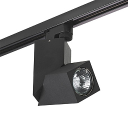A1T051057 Lightstar Illumo трековый прожектор цилиндрический чёрный для однофазного трека
