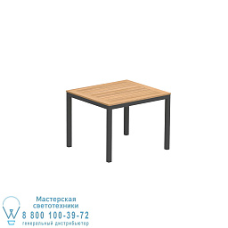 Taboela table 100x90cm stainless steel & teak top Royal Botania Taboela уличный стол